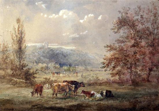Henry Earp Snr (1831-1914) Bramber Castle, Sussex 17 x 25in.